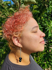 Loop Earplug Earrings - Black