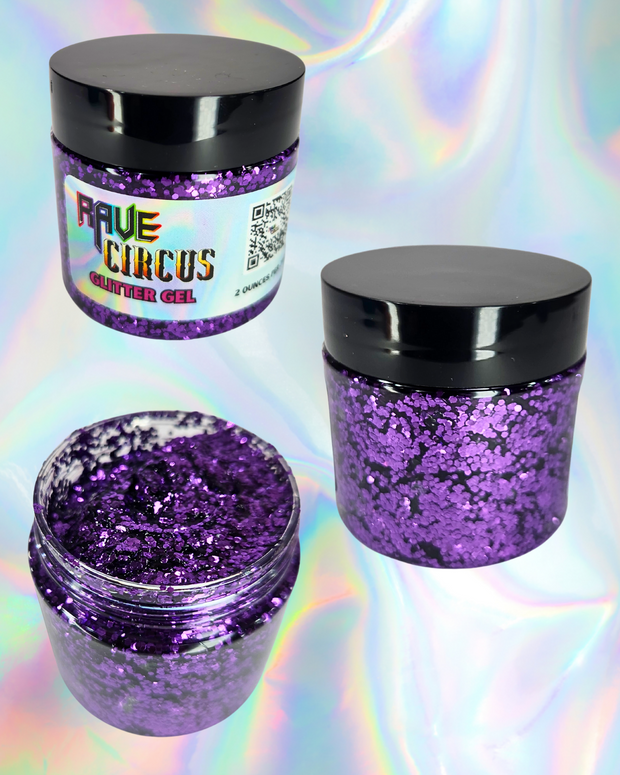 Glitter Gel - Purple Chunky Glitter