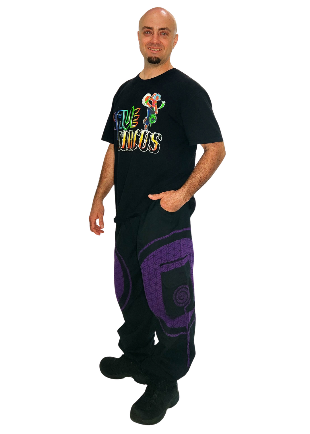 ミュージシャン Perfumecloset Pants Inspired by Flow Flow Pants - Purple Flower of Life – Rave Circus
