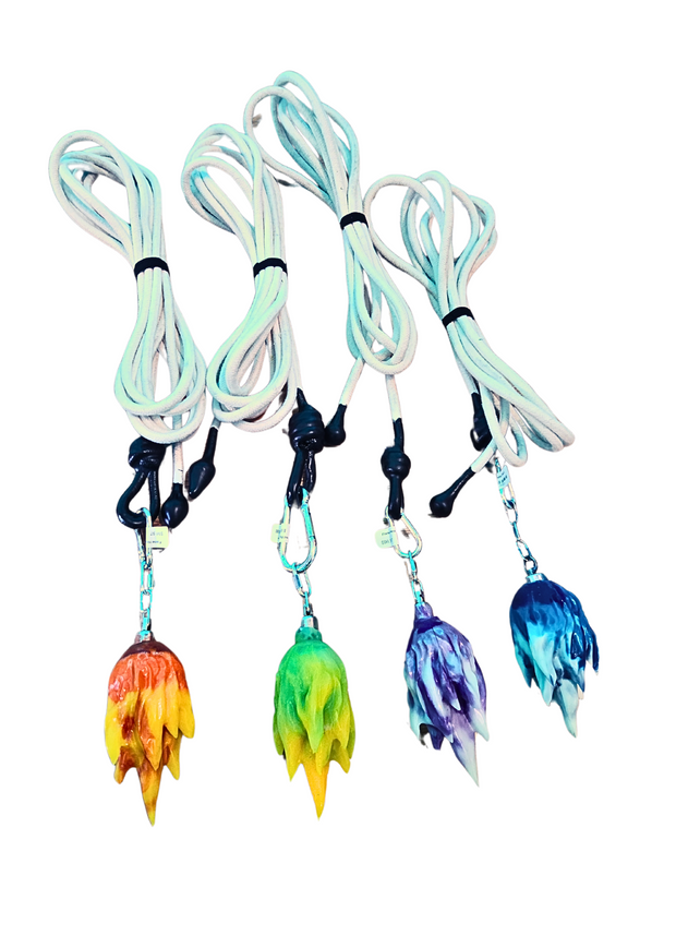 Flame Head Rope Dart - UV Reactive!