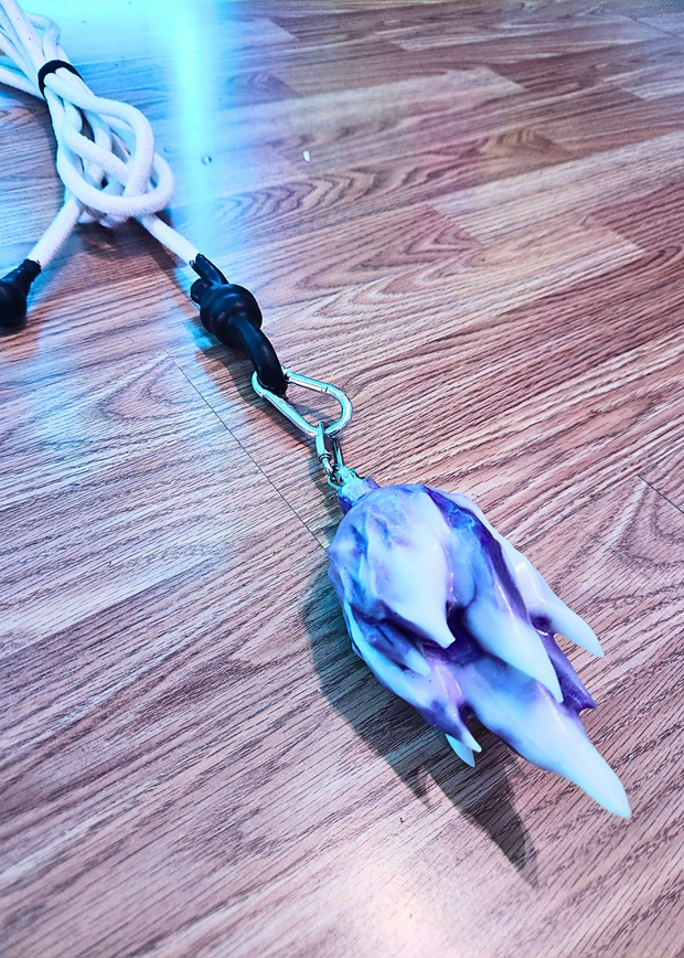 Flame Head Rope Dart - UV Reactive!