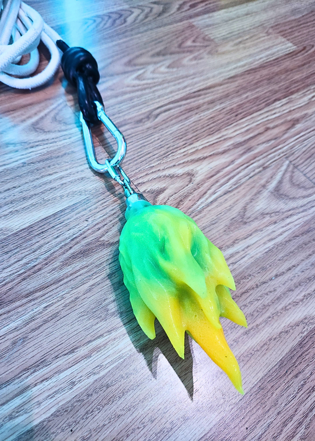 Flame Head Rope Dart - UV Reactive!