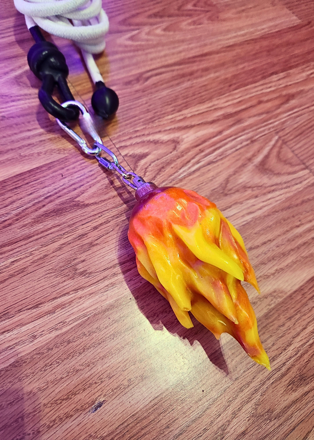 Flame Head Rope Dart - UV Reactive!