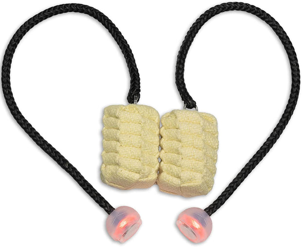 Elite Fire Poi – Technora Tethers & UltraPoi Knobs – 3 Inch Woven Kevlar MoonBlaze Heads – 24 Inch Length