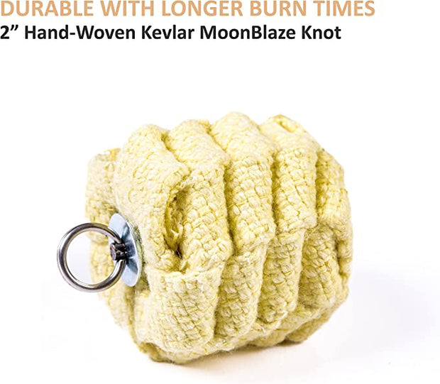 Premium Poi Head Sets with Flat Wick - Fire Mecca