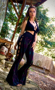 Braided Bell Bottoms Tie Dye [WPO-602B]