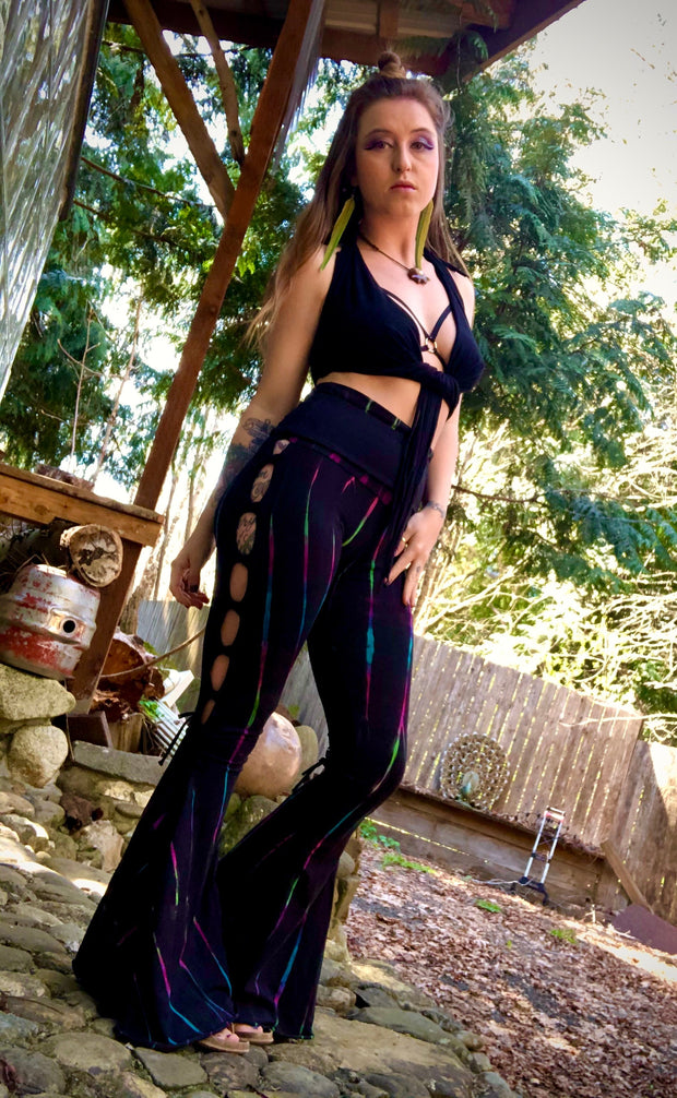Braided Bell Bottoms Tie Dye [WPO-602B]