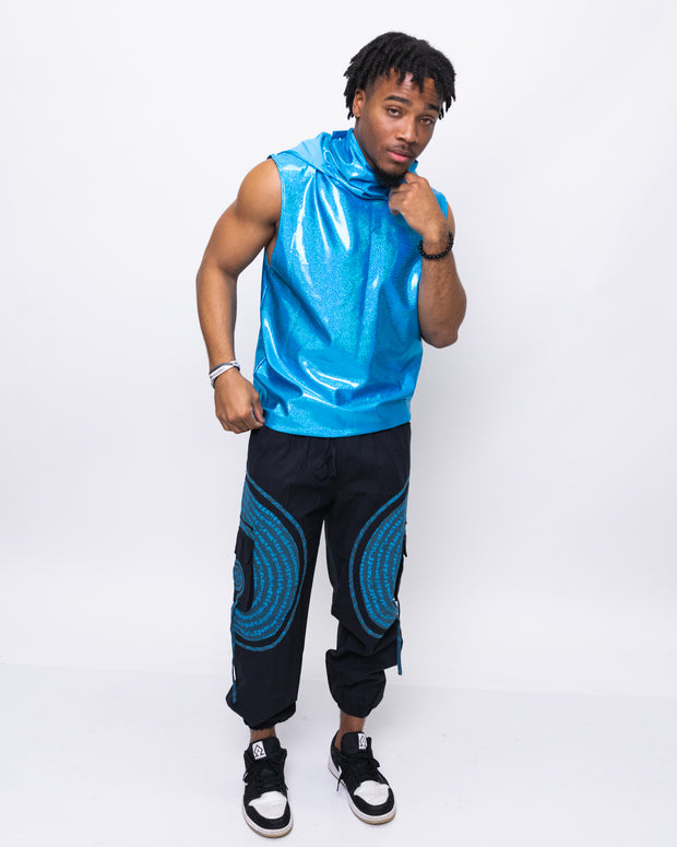 Flow Pants - Blue Spiral