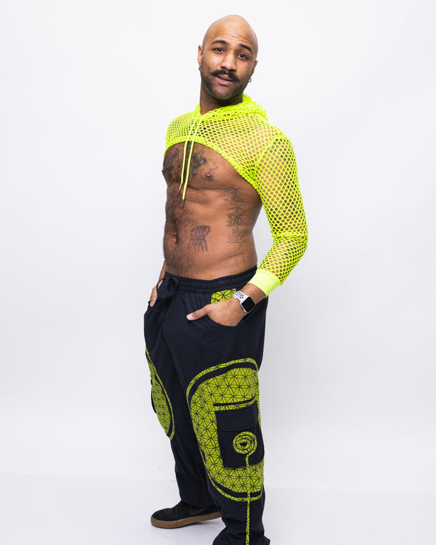 Flow Pants - Green Flower of Life