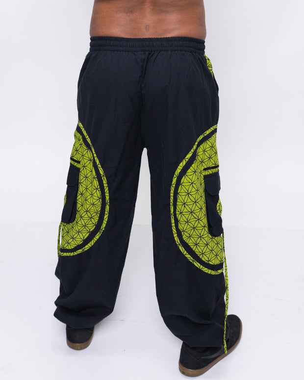 Flow Pants - Green Flower of Life