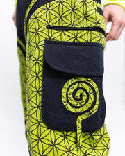 Flow Pants - Green Flower of Life
