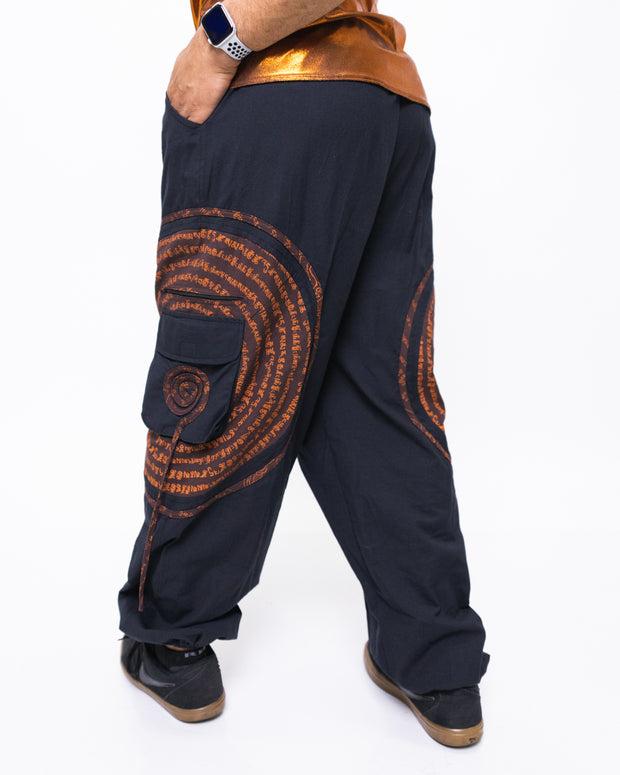 Flow Pants - Brown Spiral