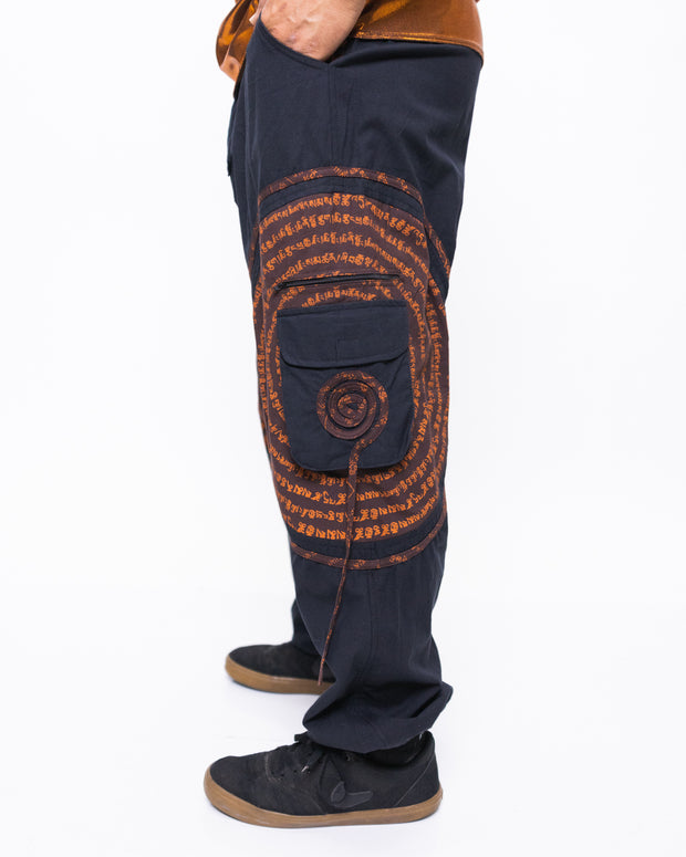 Flow Pants - Brown Spiral