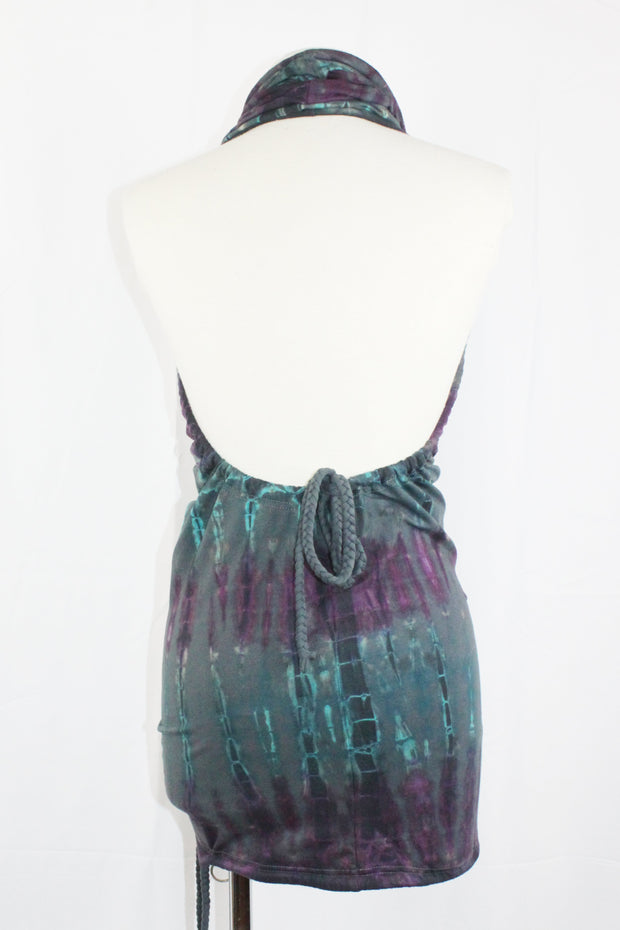 Halter Dress Multi Coloured Tie Dye [WDO-505C]