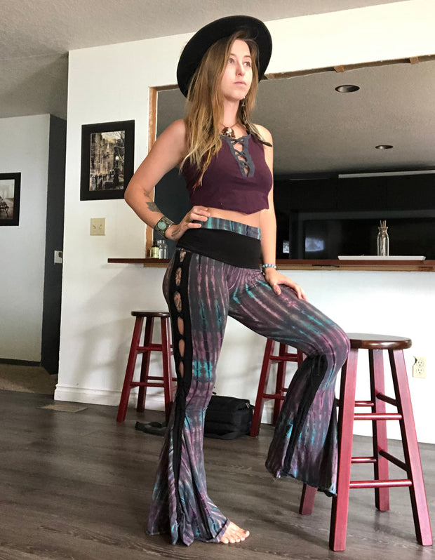 Braided Bell Bottoms Tie Dye [WPO-602B]