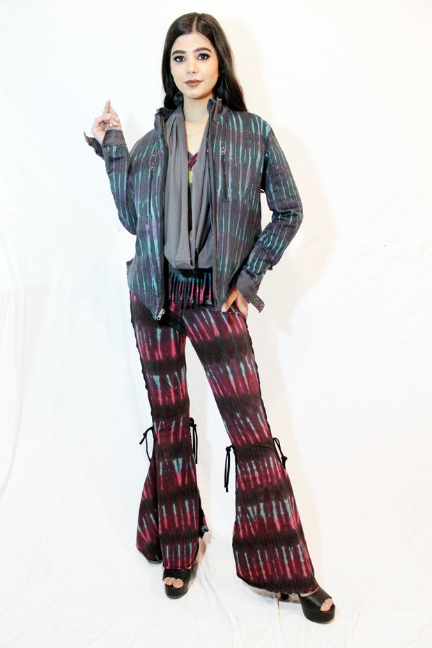Braided Bell Bottoms Tie Dye [WPO-602B]