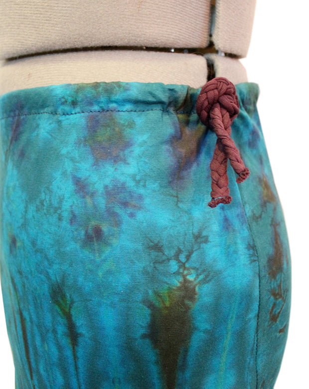 Drawstring Fringe Tie Dyed Skirt [WSO-511]