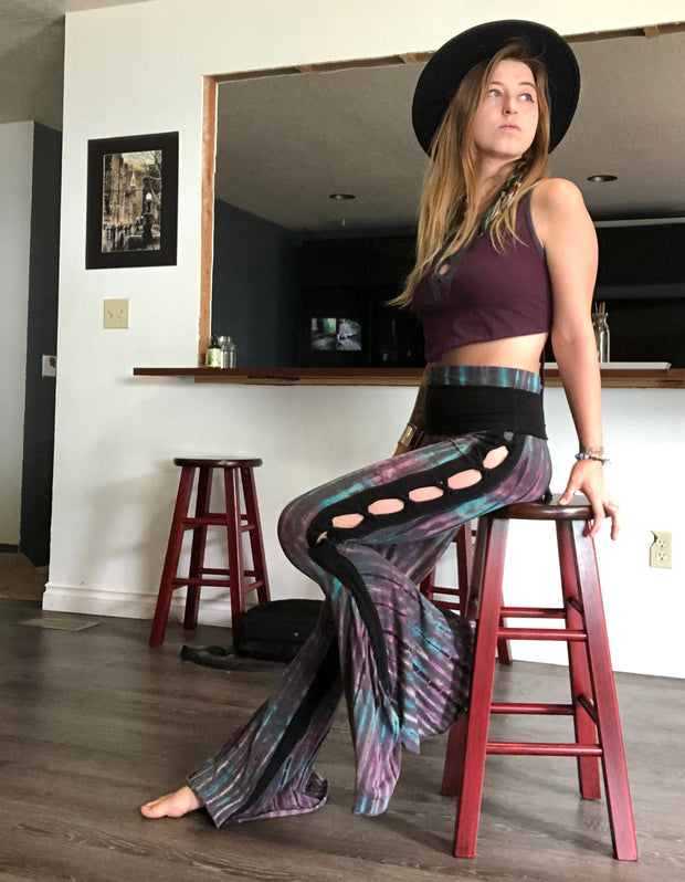 Braided Bell Bottoms Tie Dye [WPO-602B]