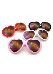 Heart in Heart Diffraction Glasses