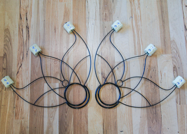 Lotus Fire Fans - 3 point set