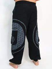 Flow Pants - Grey Flower of Life
