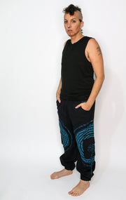 Flow Pants - Blue Spiral