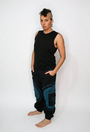 Flow Pants - Blue Spiral