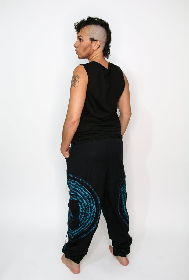 Flow Pants - Blue Spiral