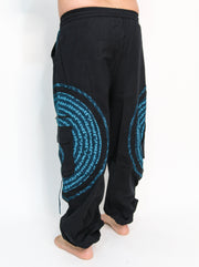 Flow Pants - Blue Spiral