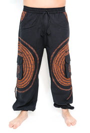 Flow Pants - Brown Spiral