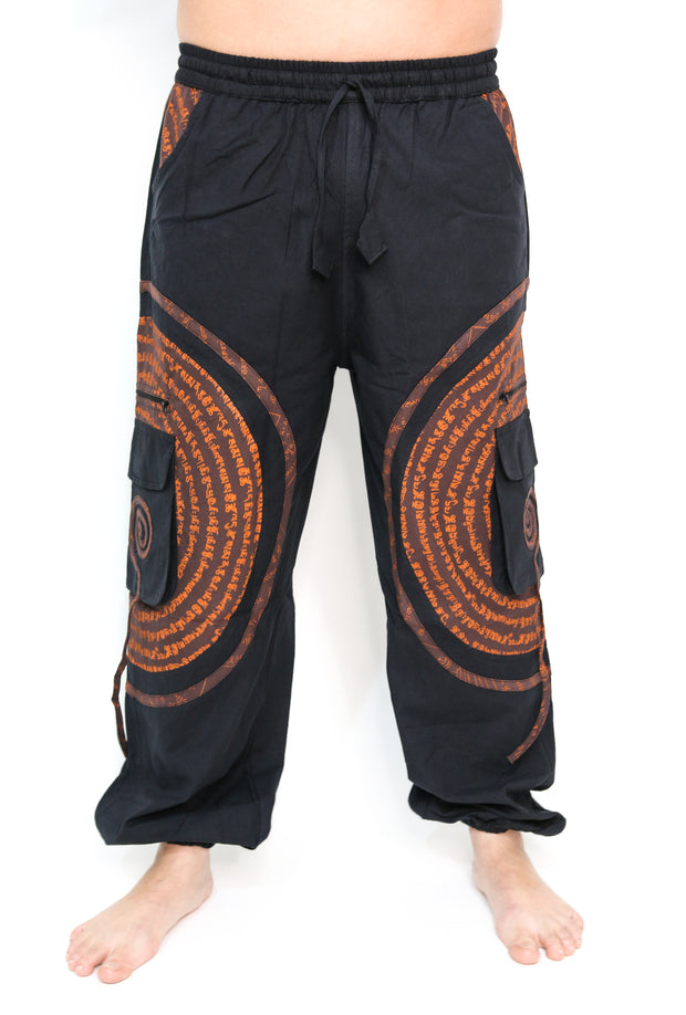 Flow Pants - Brown Spiral