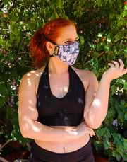 Premium Mask - Silver Butterfly