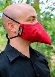 'Plague' Mask - Red Marble
