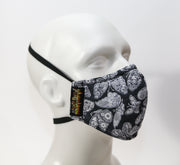 Premium Mask - Silver Butterfly