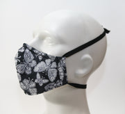 Premium Mask - Silver Butterfly